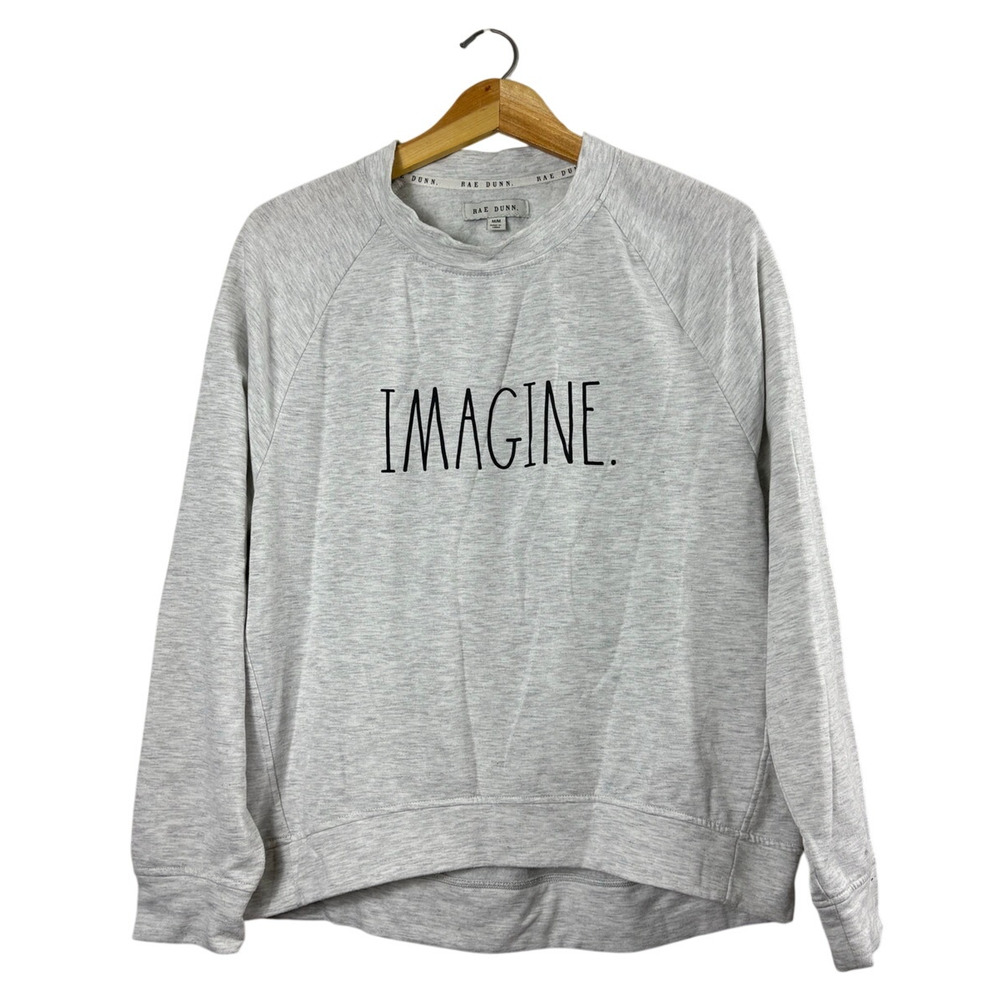 Women's Gray Rae Dunn Imagine Sweateshirt M
